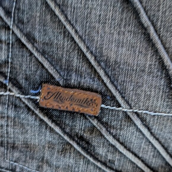 Y2K Baggy Akademiks Faded Denim Jeans - Size 36x32 - Picture 3 of 7